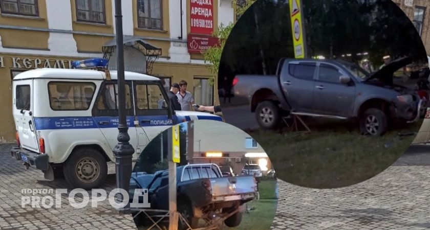 "Из машины не мог выйти": в Ярославле внедорожник влетел в столб дважды