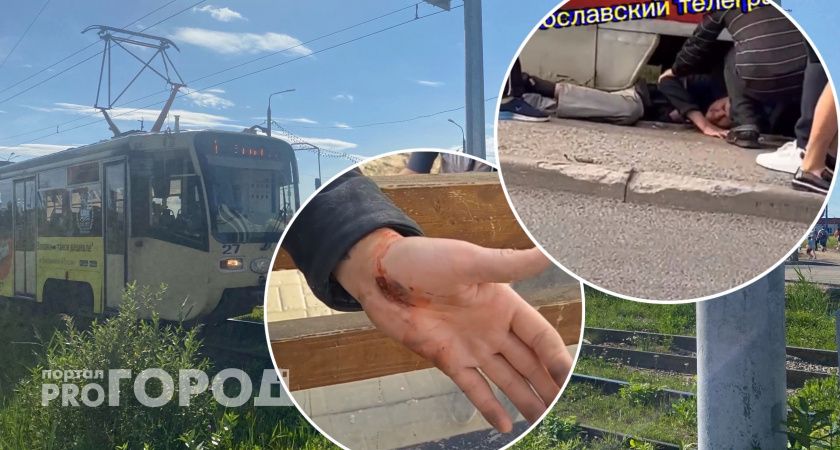 В Ярославле трамвай придавил человека