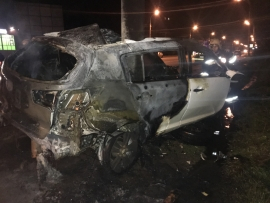 В Ярославской области супружеская пара заживо сгорела в машине