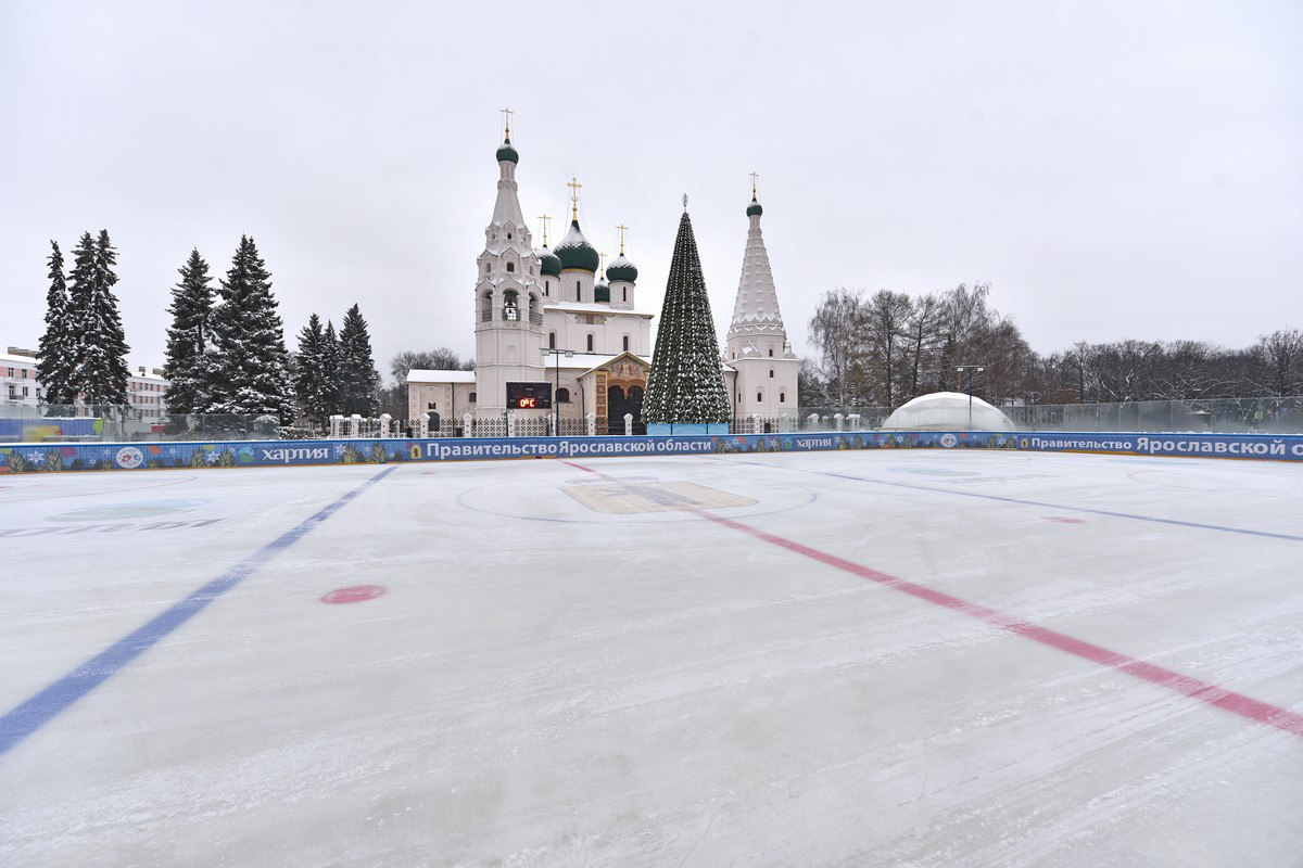 Фаер-шоу, чирлидерши и театр на льду: рассказали, как будут открывать каток-гигант в Ярославле