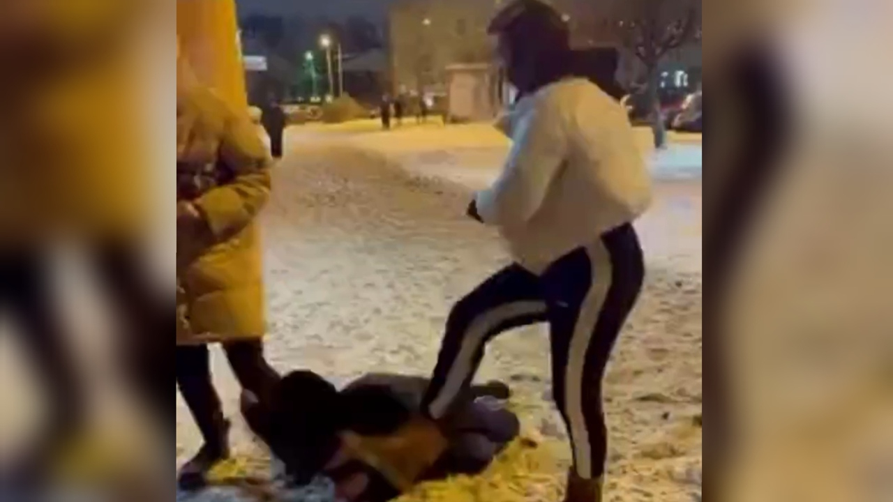 Пинала ногой по лицу: ярославские девушки устроили разборки из-за парня. Видео