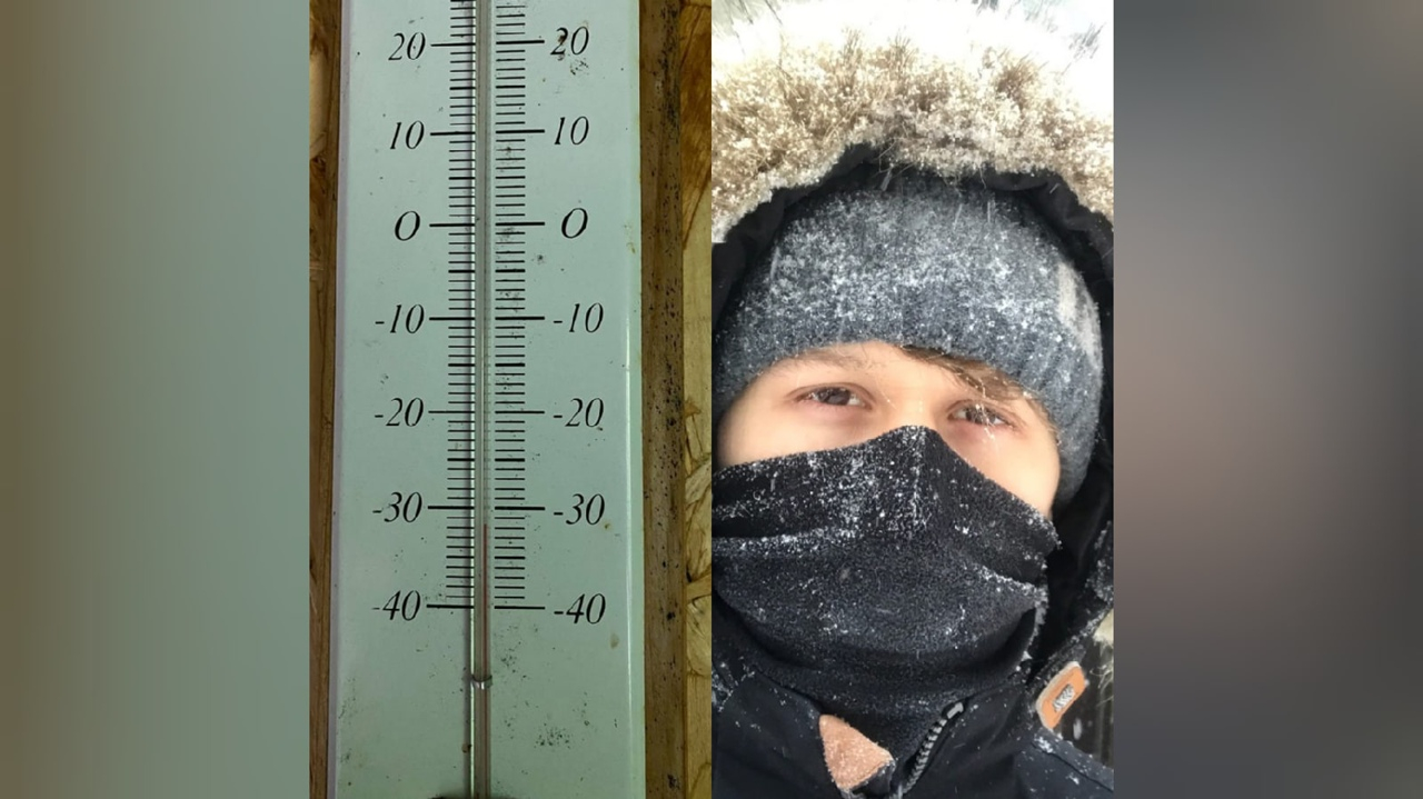 Самый морозный день: ярославцы засняли аномальные температуры
