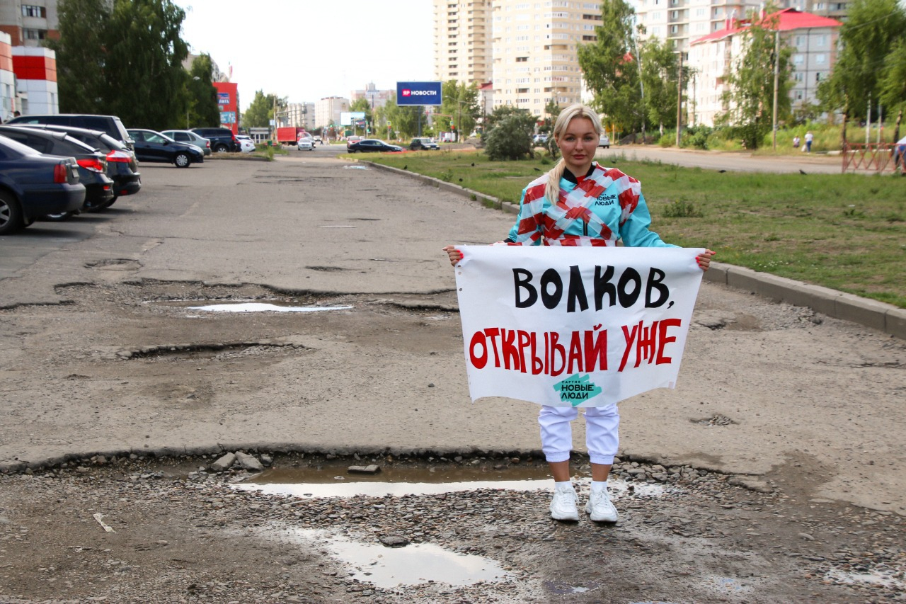 Волчатник для мэра: ярославские активисты партии «Новые люди» требуют ускорить ремонт дорог
