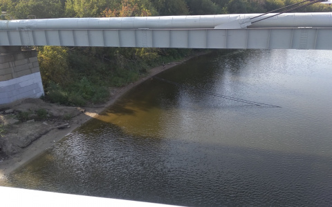В Ярославле провода под напряжением упали в реку. Фото