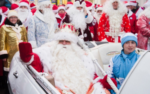 Сотни Дедов Морозов перекроют движение в Рыбинске