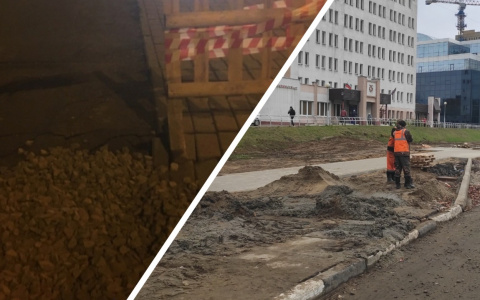 "Кто провалится, как в 2017 году": в Ярославле на дороге снова расползалась яма
