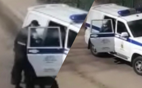 Давала отпор троим: ярославцы сняли на видео необычное задержание